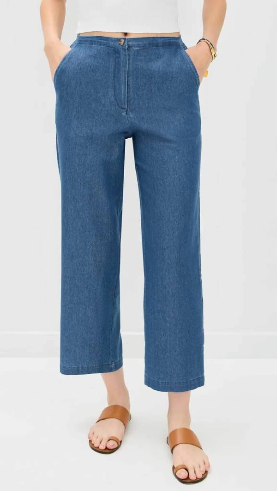 Ciao Lucia Women's Pietro High-Waisted Wide-Leg Pants - Elegant Comfort & Stylish Fit