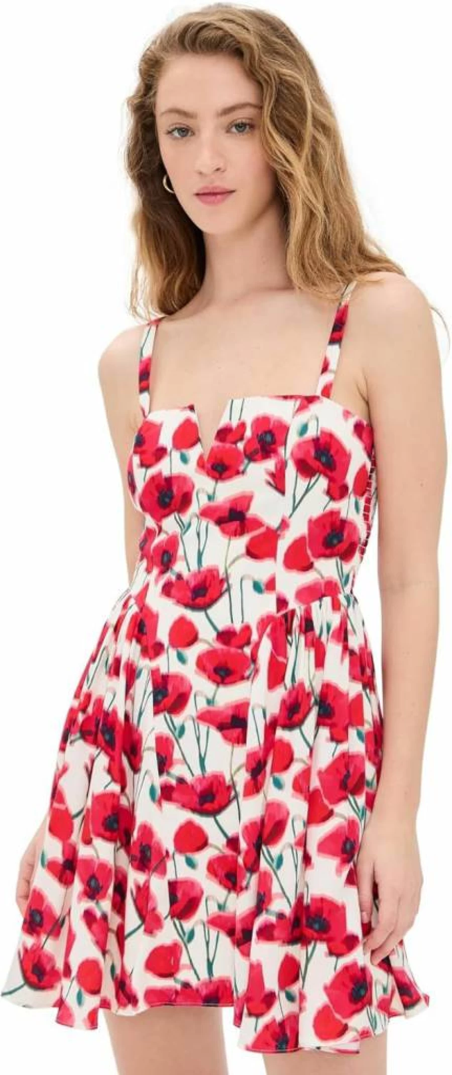 Amanda Uprichard Women's Sarabeth Dress: Elegant Floral Midi Dress for Special Occasions