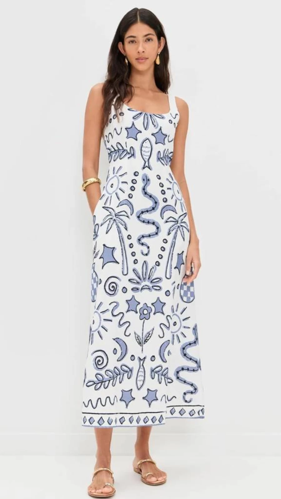 Cleobella Women's Shelly Ankle-Length Dress - Boho Chic Flowy Summer Dress