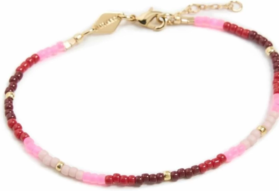Anni Lu Women's Boho Tie-Dye Beaded Bracelet – Colorful Handmade Adjustable Fashion Jewelry