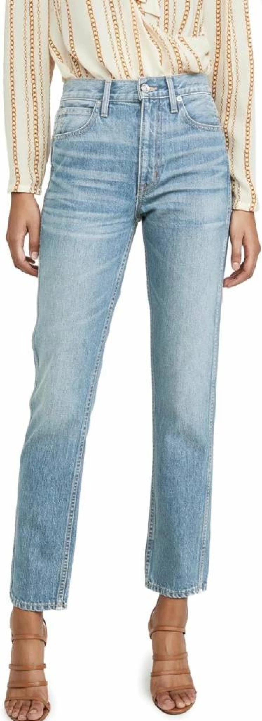 SLVRLAKE Women's Virginia Slim Fit Jeans - High Waisted Stretch Denim Pants for Women