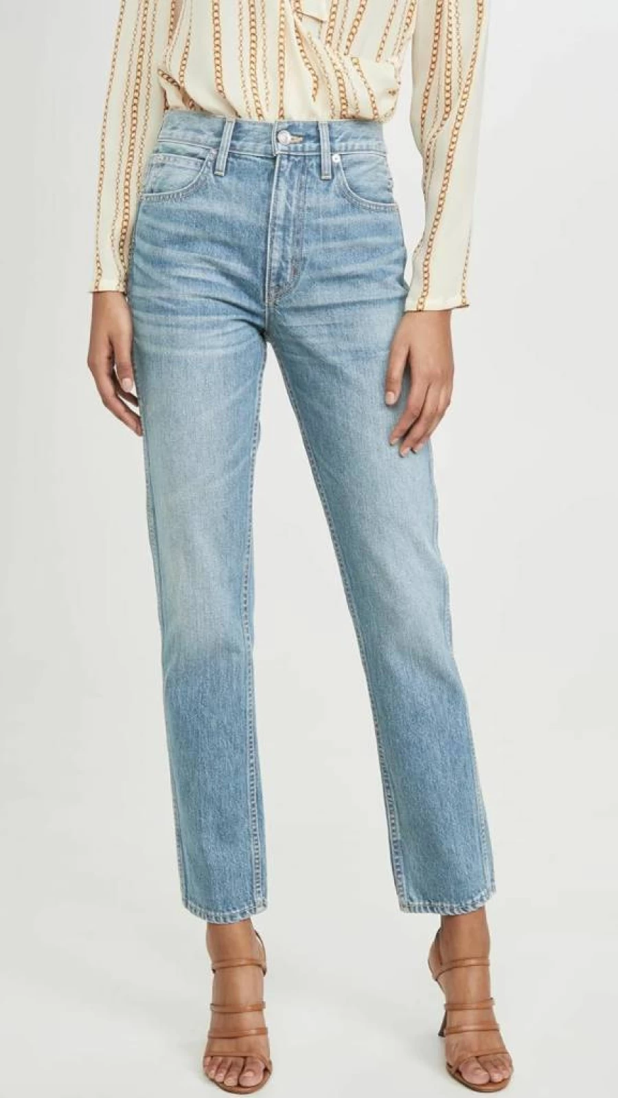 SLVRLAKE Women's Virginia Slim Fit Jeans - High Waisted Stretch Denim Pants for Women