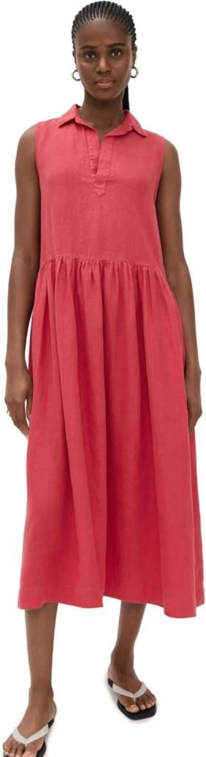 Frank & Eileen Women's Sleeveless Shirtdress - Classic Popover Style Dress for Women