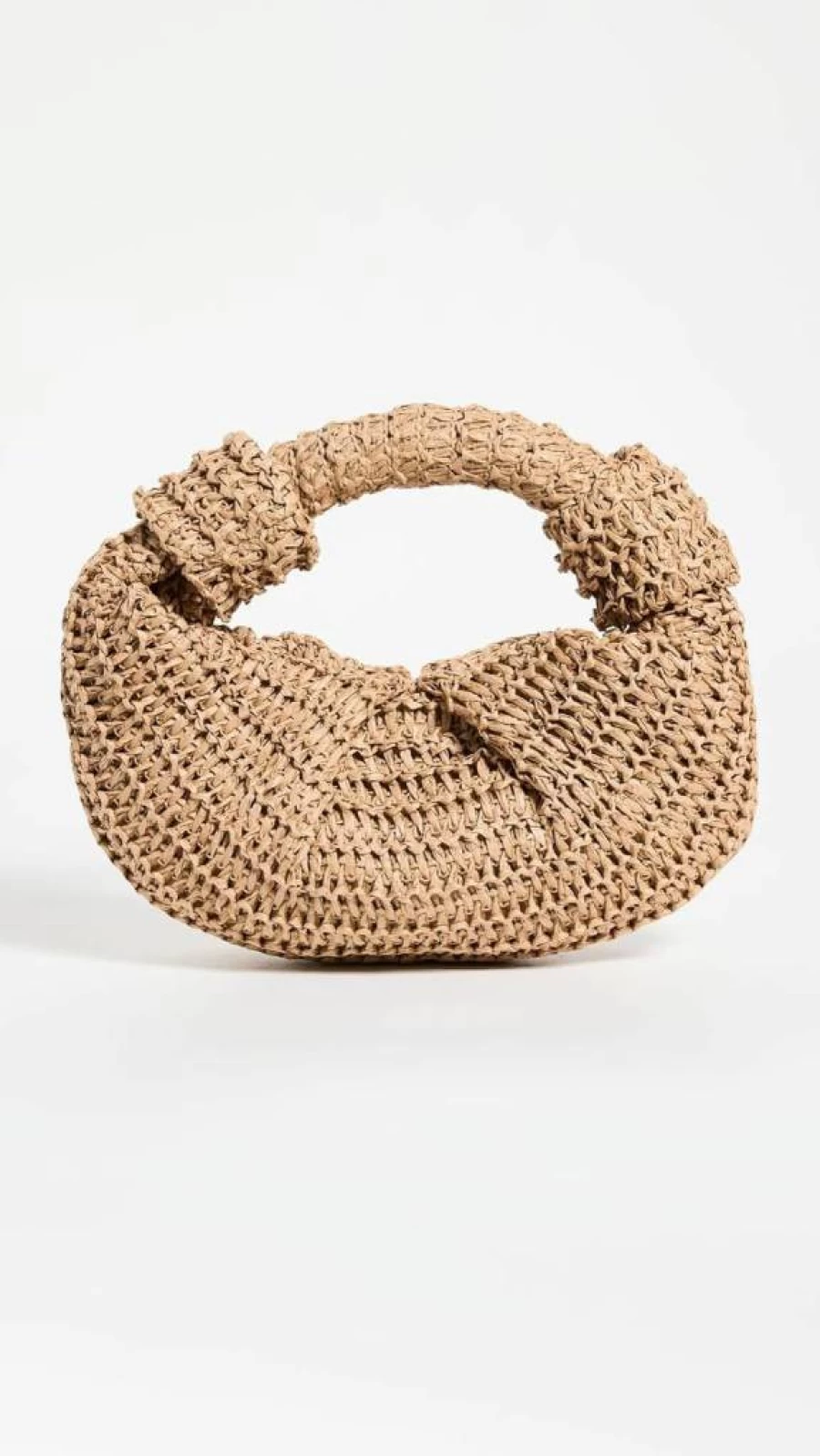 SIMON MILLER USA Women's Raffia Lopsy Bag - Handwoven Straw Tote for Summer Beach Accessories