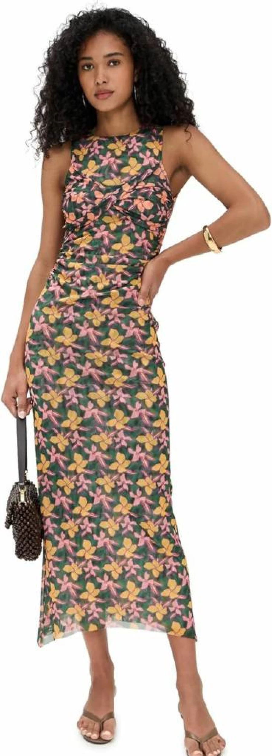 Misa Women's Blythe Floral Summer Dress - Elegant Casual A-Line Outfit for Women