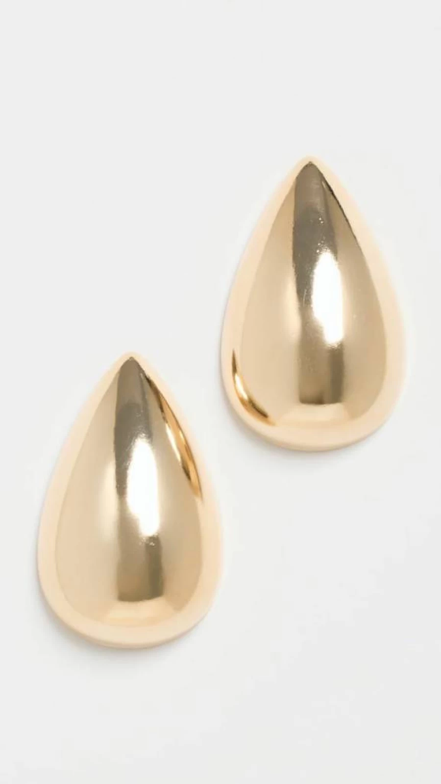 ADINA EDEN Women's Chunky Hoop Earrings - Solid Teardrop Statement Hoops for Women