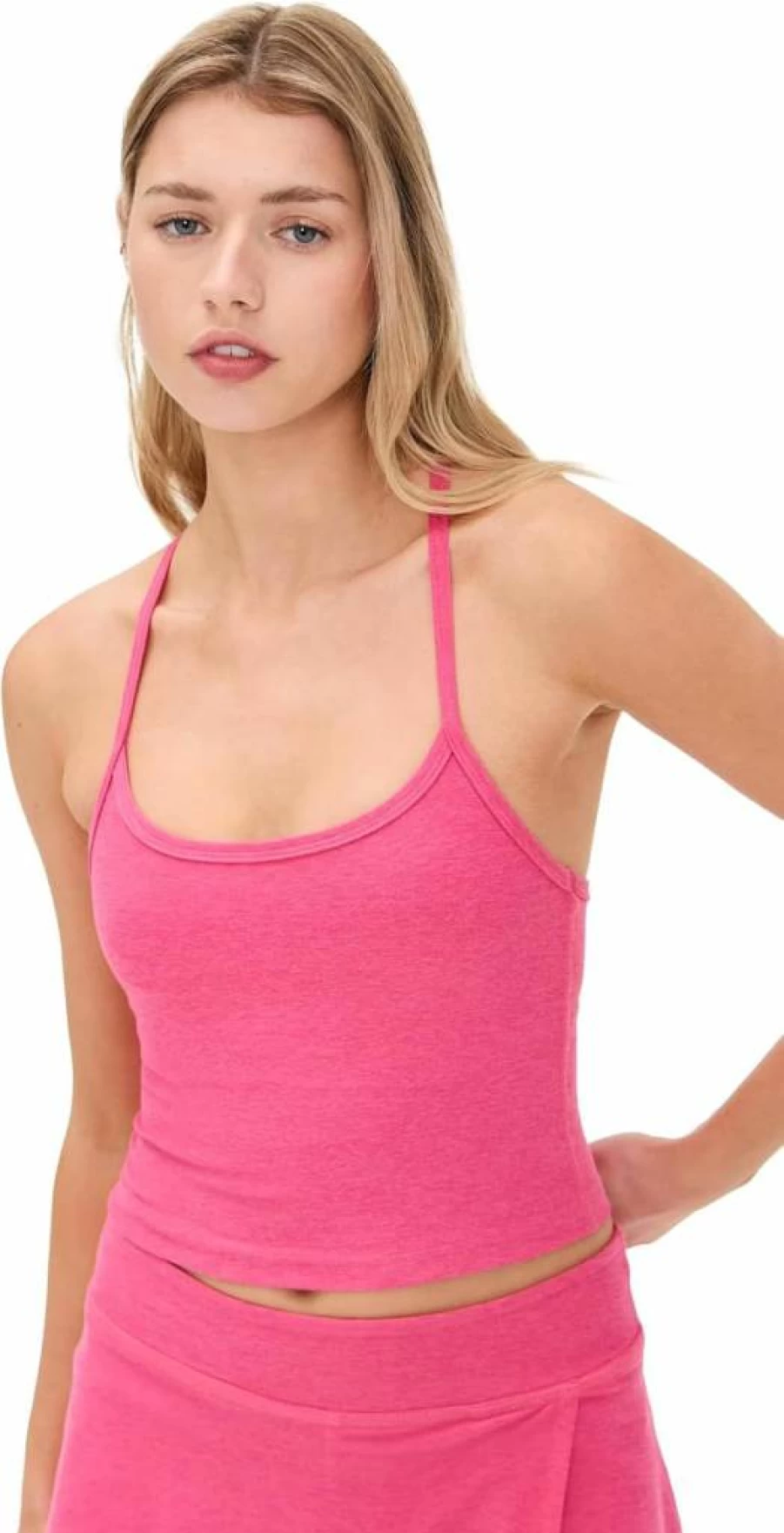Beyond Yoga Women's Spacedye Slim Fit Cropped Racerback Tank Top for Yoga & Workouts
