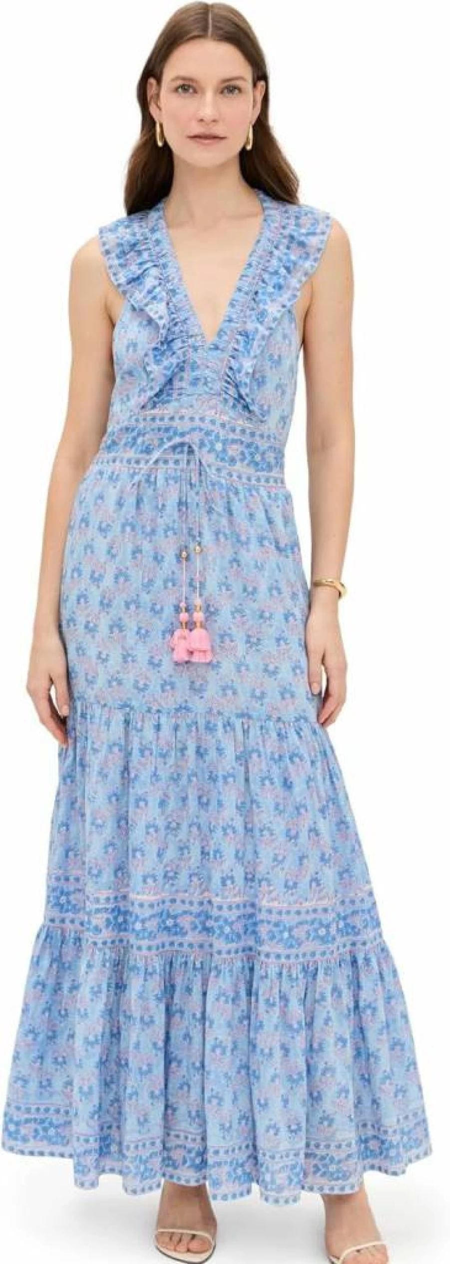 BELL Women's Allie Flowy Maxi Dress - Elegant Long Summer Dress with Comfortable Fit
