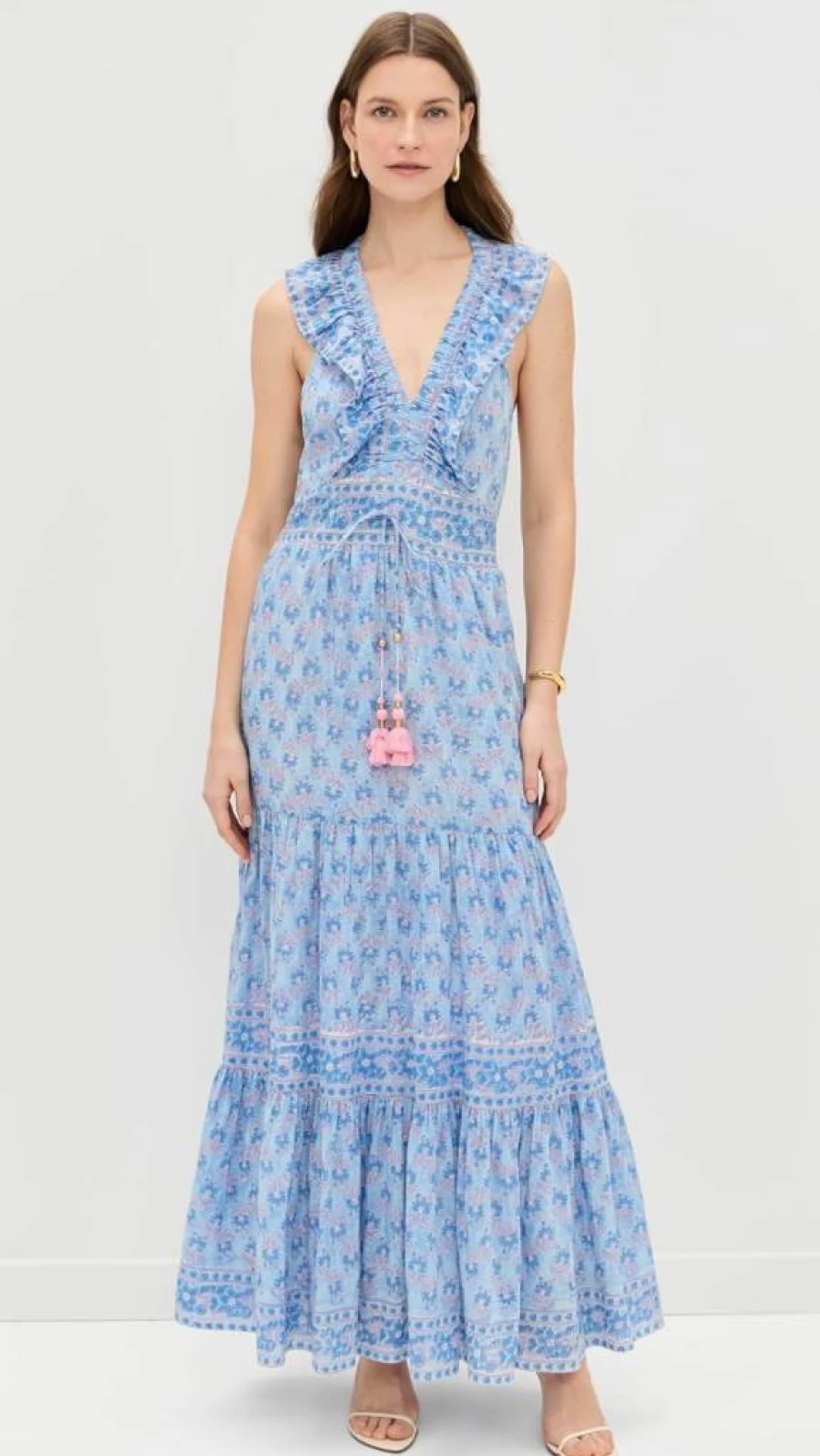BELL Women's Allie Flowy Maxi Dress - Elegant Long Summer Dress with Comfortable Fit