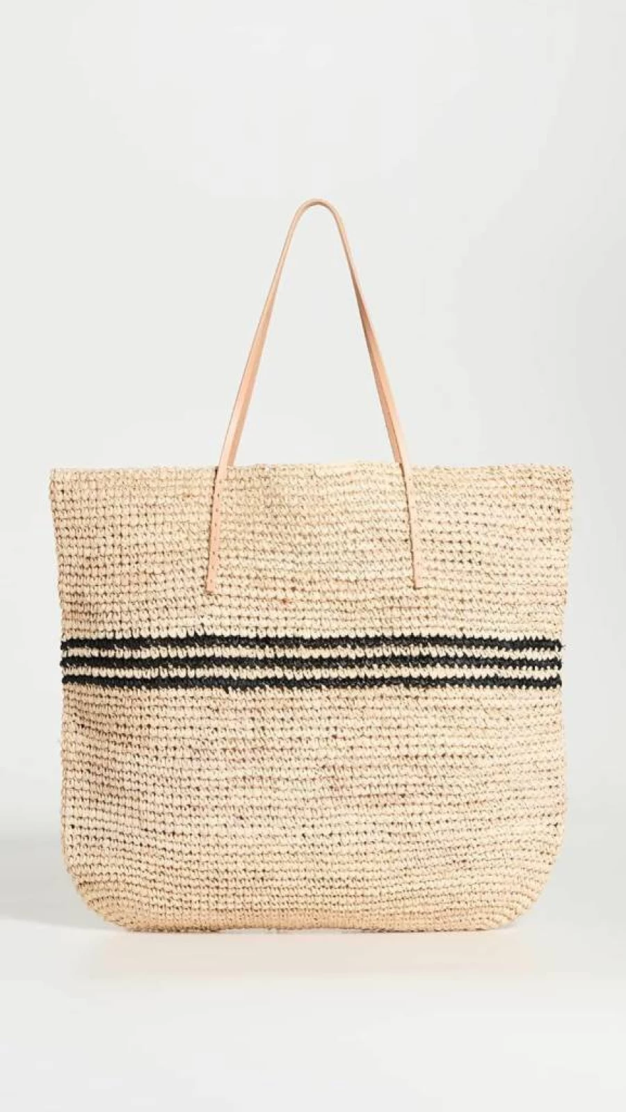 Hat Attack Women's Stylish Luxe Striped Canvas Tote Bag for Everyday Use