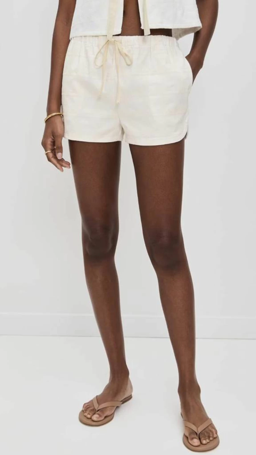 Bailey Rose Women's Floral Eyelet Denim Shorts - High Waist Summer Casual Shorts