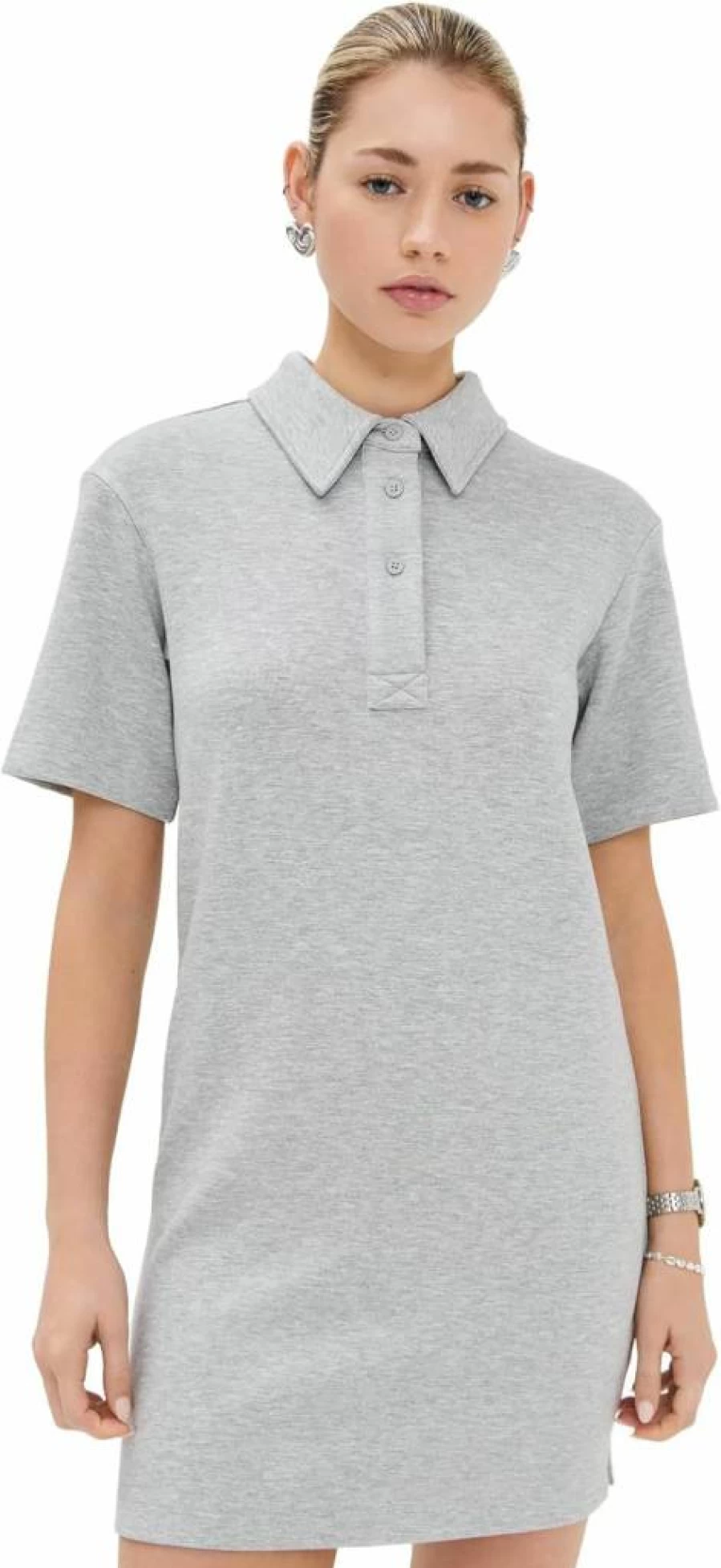 LE BOP Women's Solene Polo Collar Casual Dress - Stylish Summer Short Sleeve Golf Tennis Dress