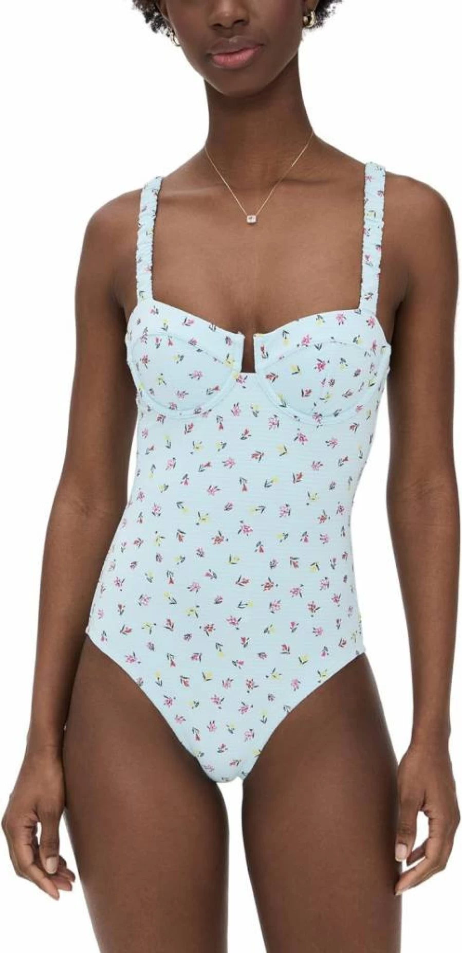 Solid & Striped Women's Verona One-Piece Swimsuit | Stylish Striped Monokini
