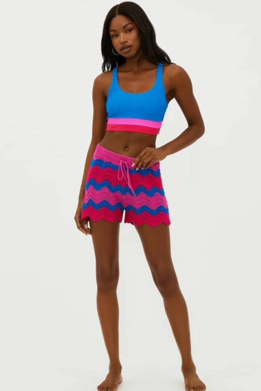 Beach Riot Women's Balboa High-Waisted Swim Shorts Quick-Dry Beachwear