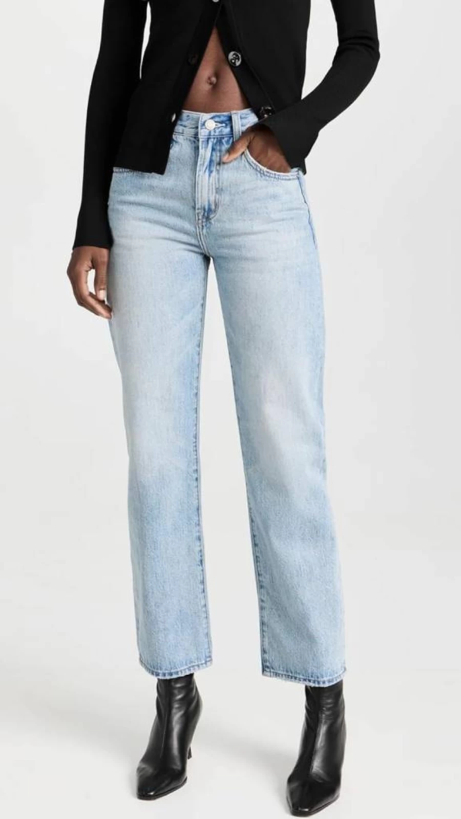 Pistola Denim Women's Lexi High-Rise Slim Fit Jeans - Classic Blue Stretch Denim Pants