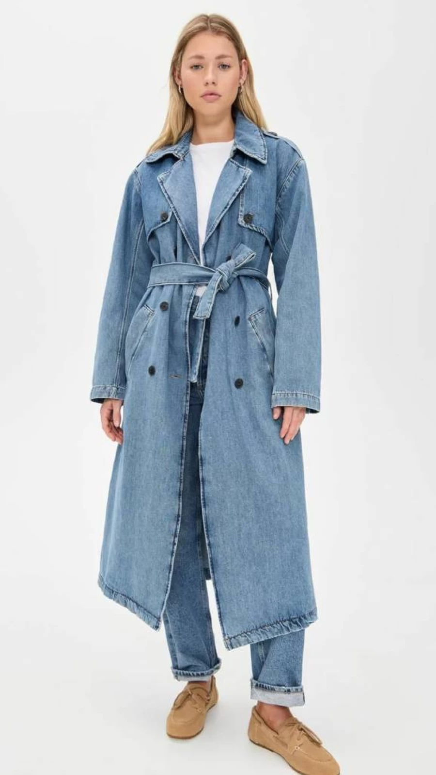 ba&sh Women's Tresca Trench Coat | Classic Stylish Waterproof Outerwear