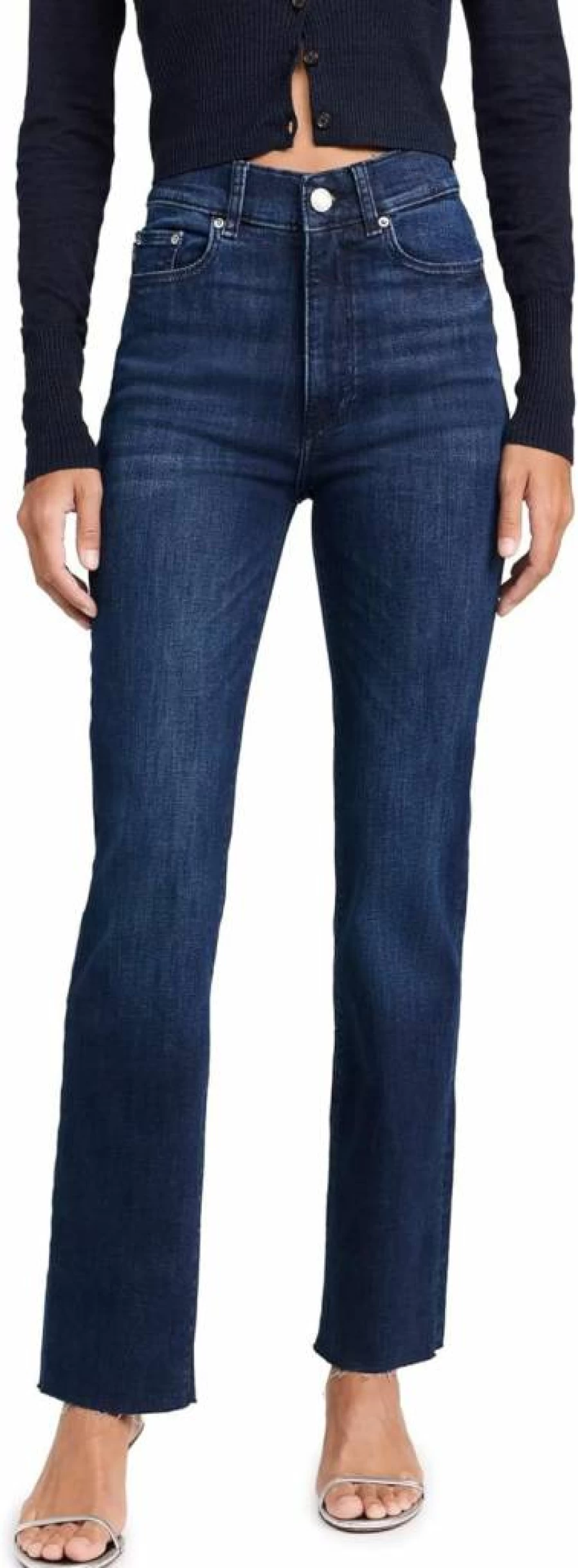 DL1961 Women's High Rise Straight Leg Jeans - Instasculpt Stretch Denim for Comfort & Style