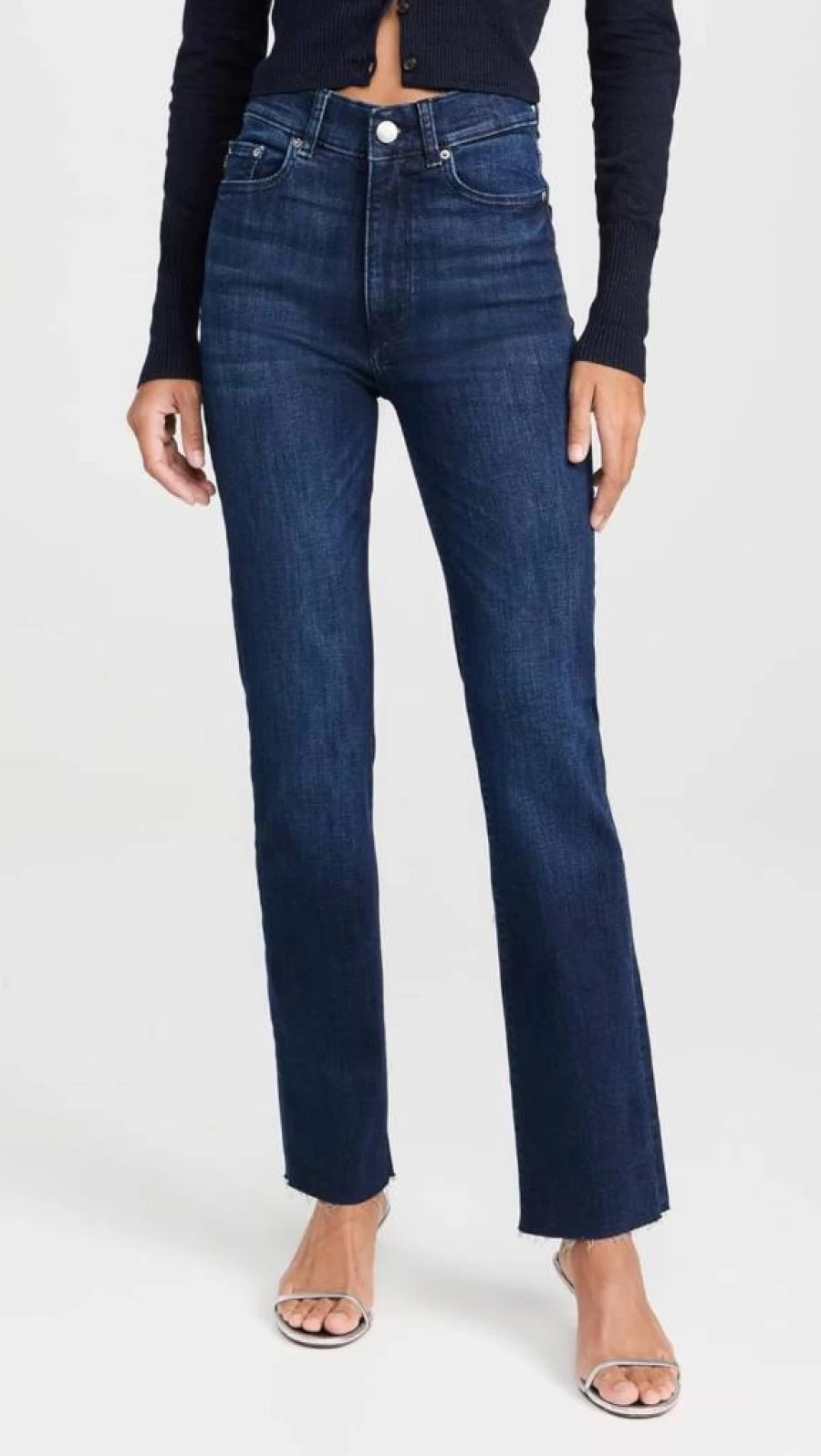 DL1961 Women's High Rise Straight Leg Jeans - Instasculpt Stretch Denim for Comfort & Style