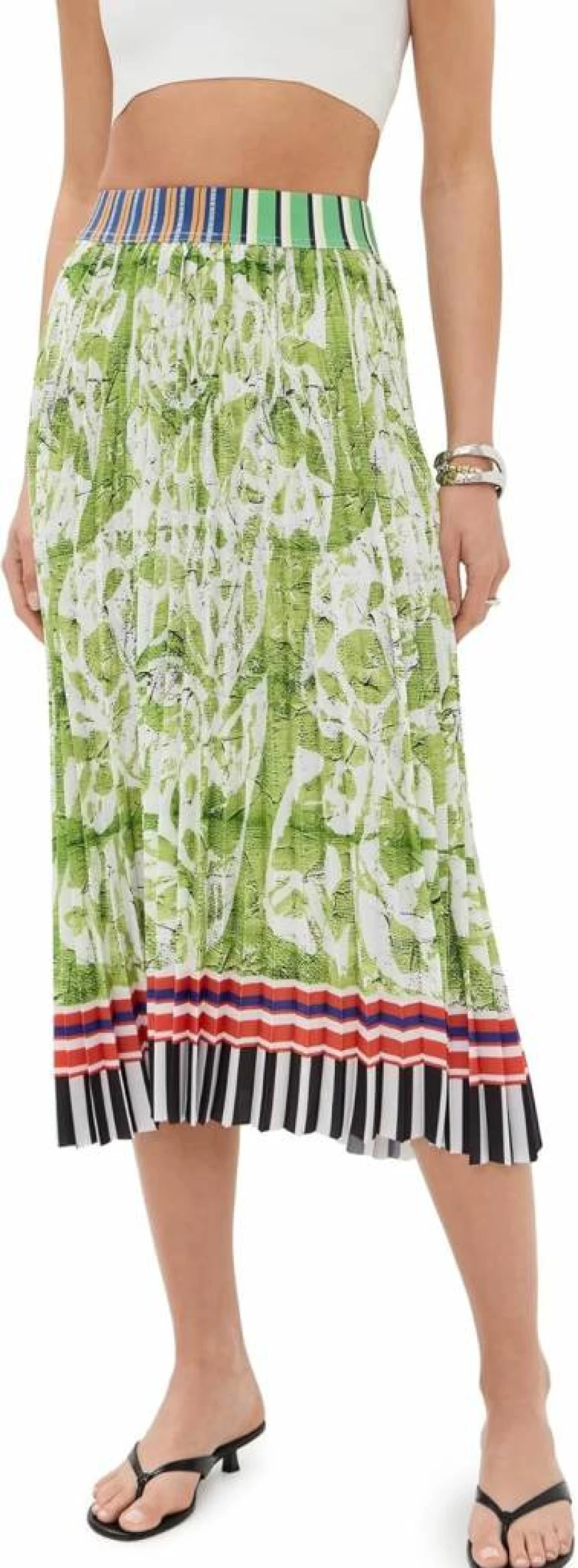 Stella Jean Women's Floral Printed Midi Skirt - Stylish & Elegant Design
