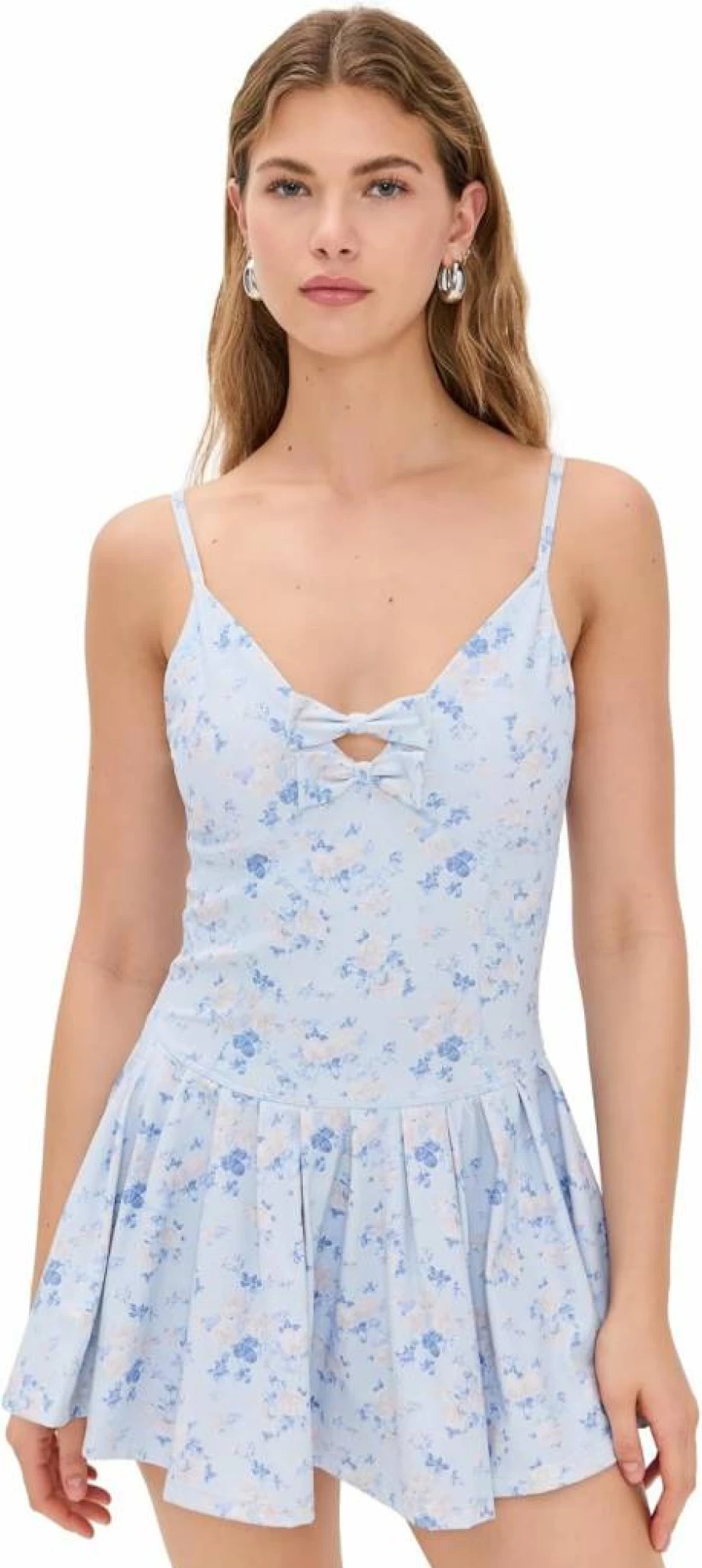 LOVESHACKFANCY Women's Hubert Floral Print Mini Dress - Boho Chic Style