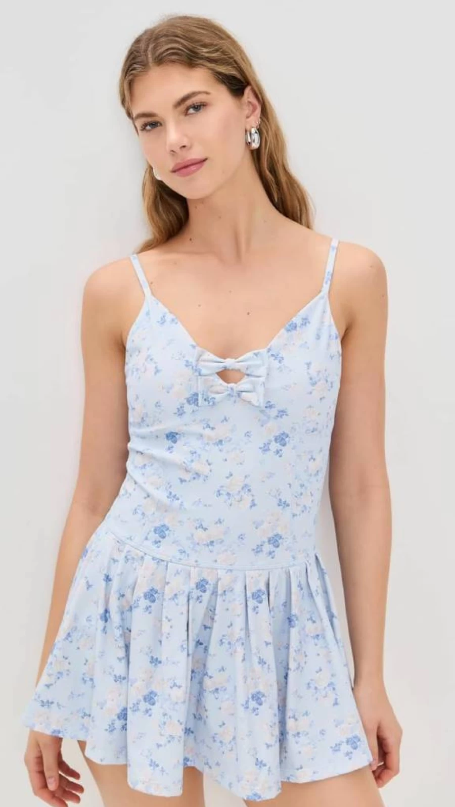 LOVESHACKFANCY Women's Hubert Floral Print Mini Dress - Boho Chic Style
