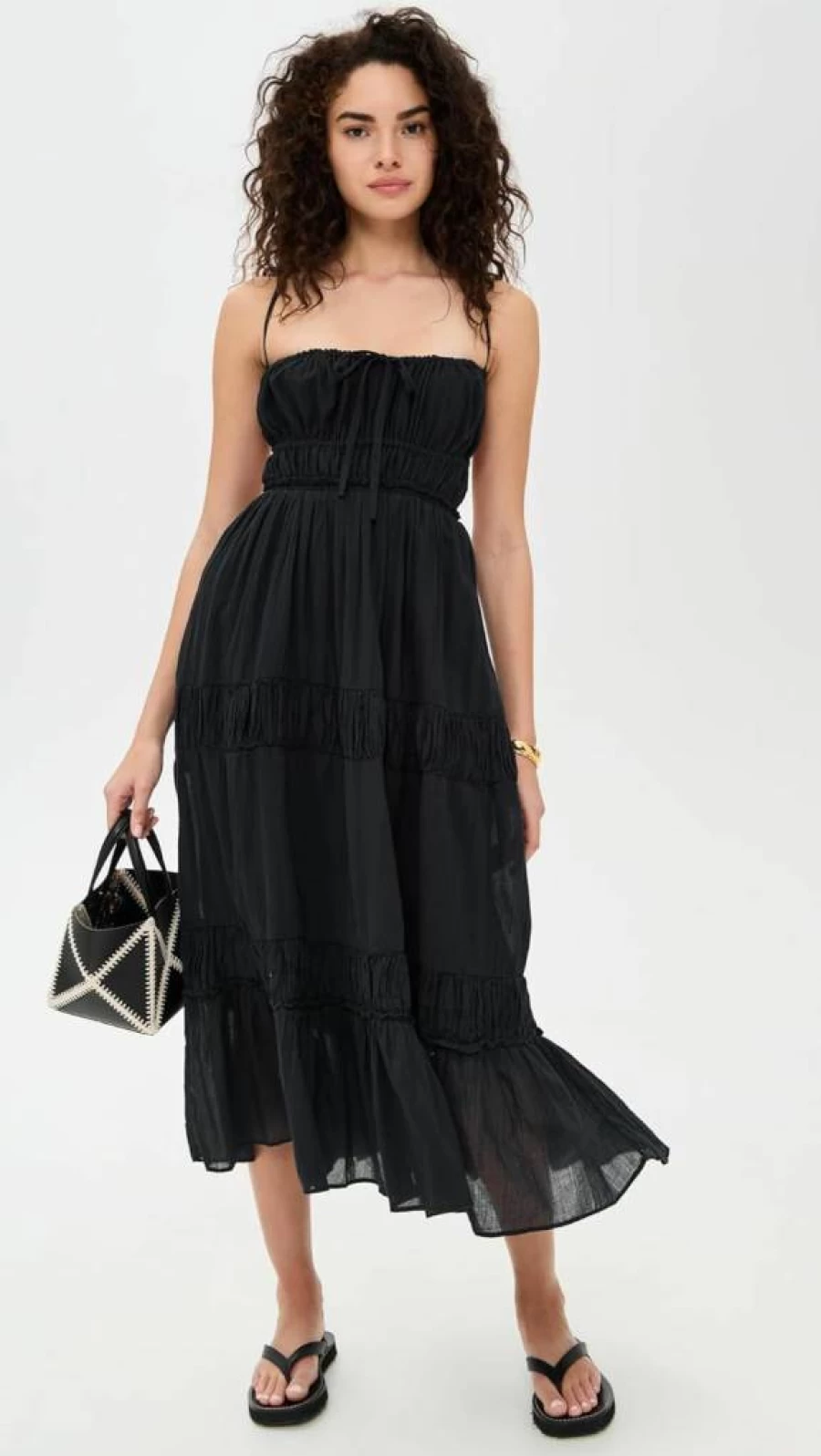 Free Women's Taking Sides Maxi Dress by Free People - Boho Flowy Long Dress