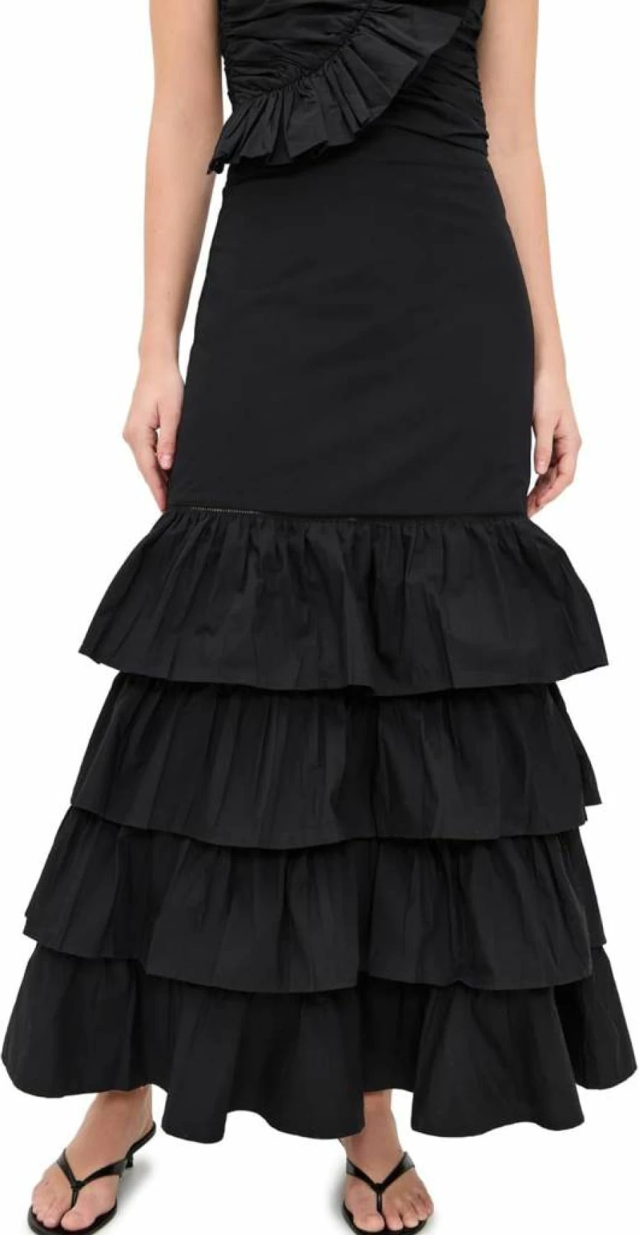 Ro's Garden Women's Floral Honduras Skirt - Boho Summer Skirt with Elastic Waist