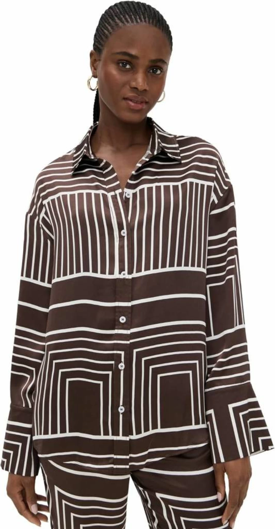 4TH & RECKLESS Women's Amira Shirt - Stylish Casual Button-Down Top for Women