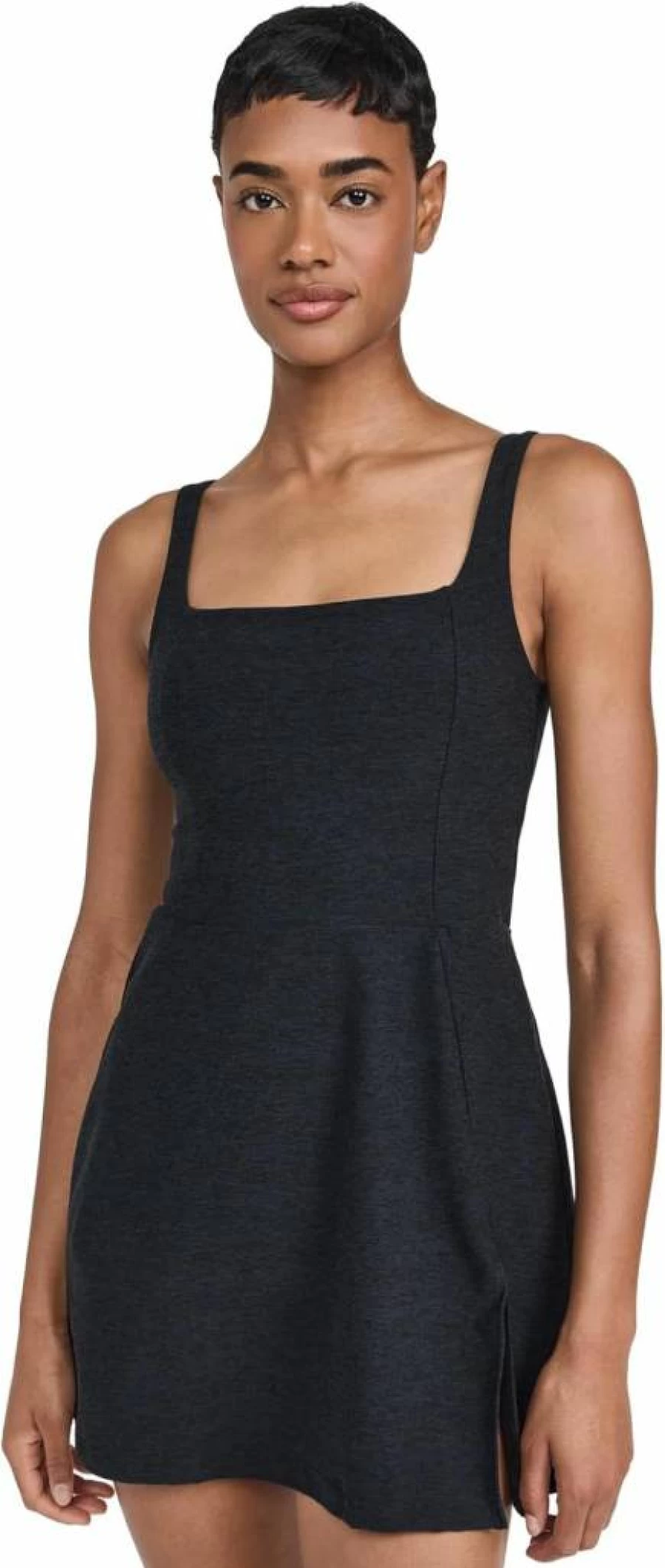 Beyond Yoga Women's Spacedye High-Waisted Mini Dress - Soft Stretchy Yoga Dress for Workouts & Lounge