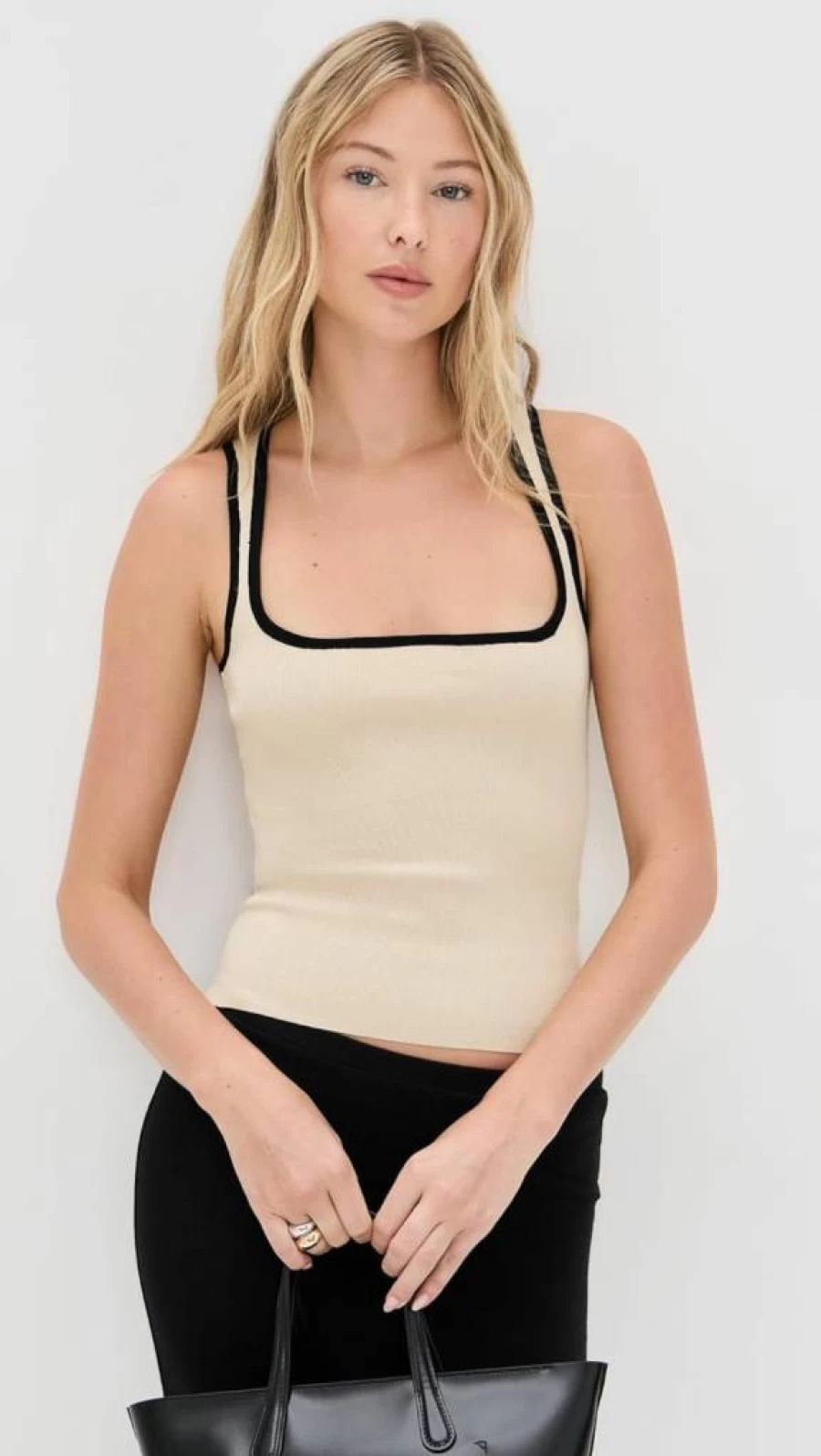 Le Superbe Women's Square Neck Slim Fit Tank Top - Stylish & Comfortable Summer Essential