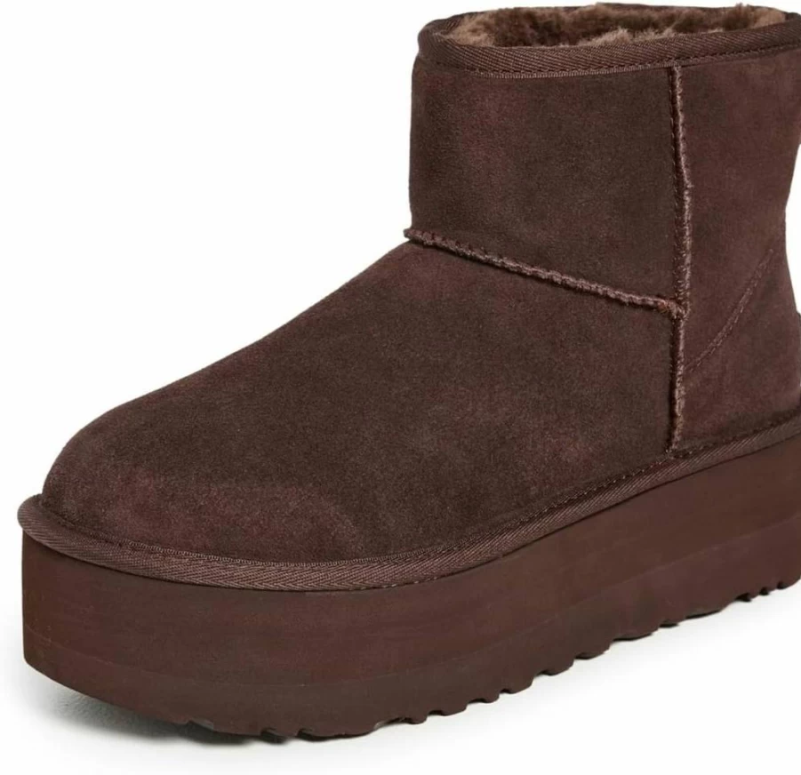 UGG Women's Classic Mini Platform Boots | Waterproof Winter Boots with Comfort Foam Insoles