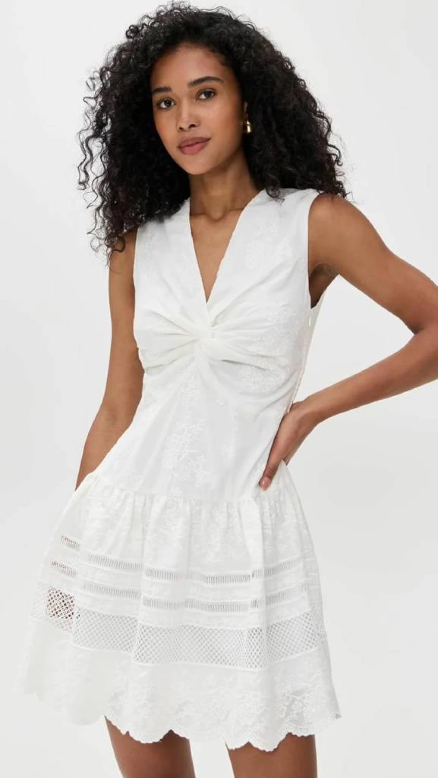 Shoshanna Women's Genivieve Floral Wrap Dress for Summer - Elegant V-Neck A-Line Midi Dress with Belt