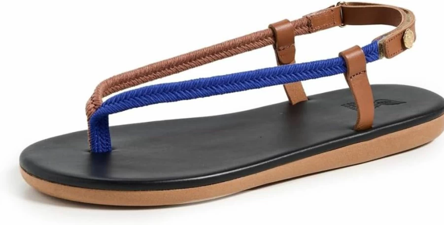 Ancient Greek Sandals Women's Zoi Rope Leather Sandals – Handmade Greek Goddess Style Flat Sandals