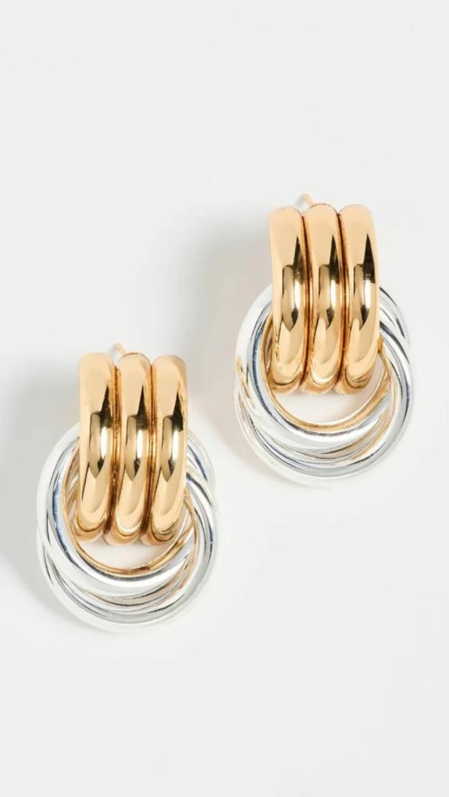 Heaven Mayhem Women's Double Knot Stud Earrings - Sterling Silver Boho Chic Jewelry