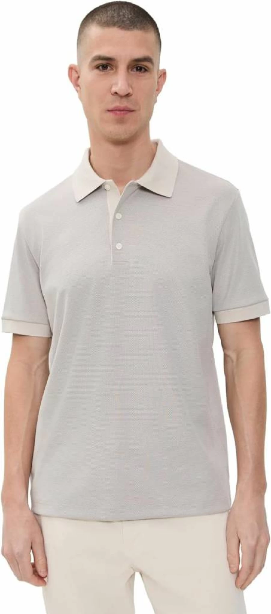 Theory Men's Geo Jacquard Polo Shirt – Modern Stylish Knit Top