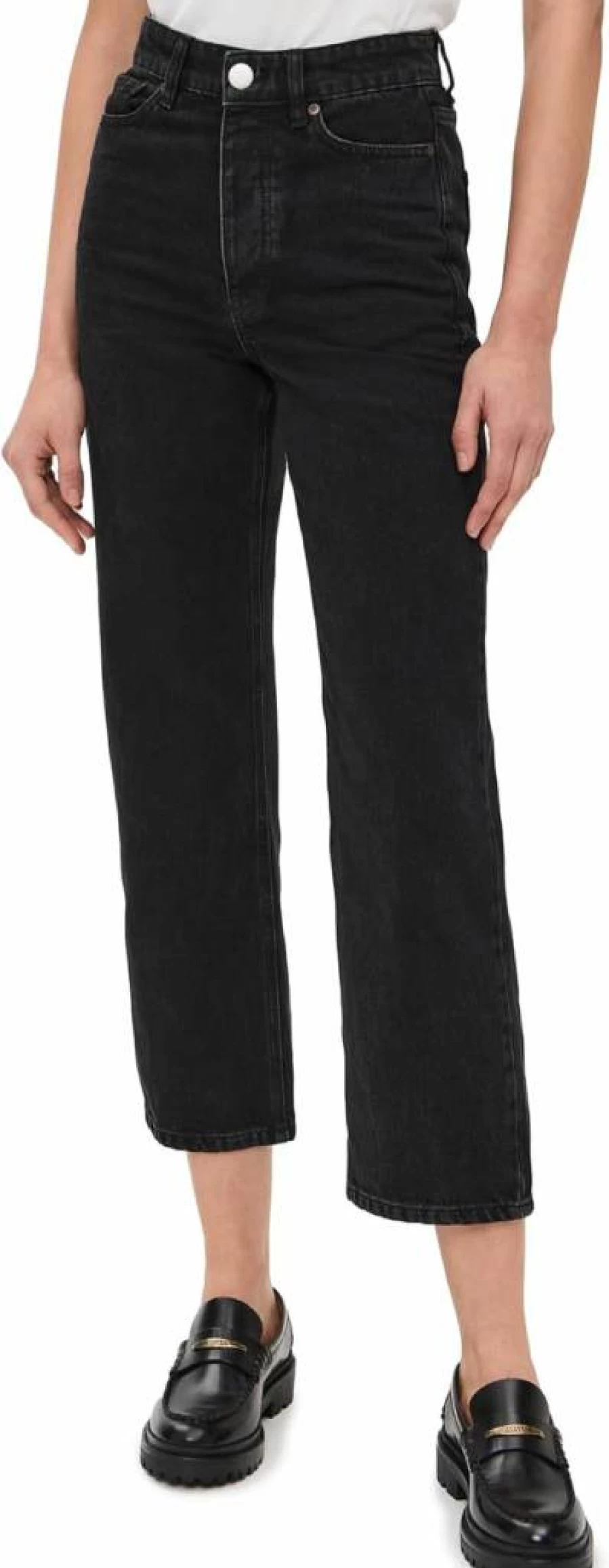 Malene Birger Women's Milium High-Waisted Slim Fit Jeans - Premium Denim Pants for Women