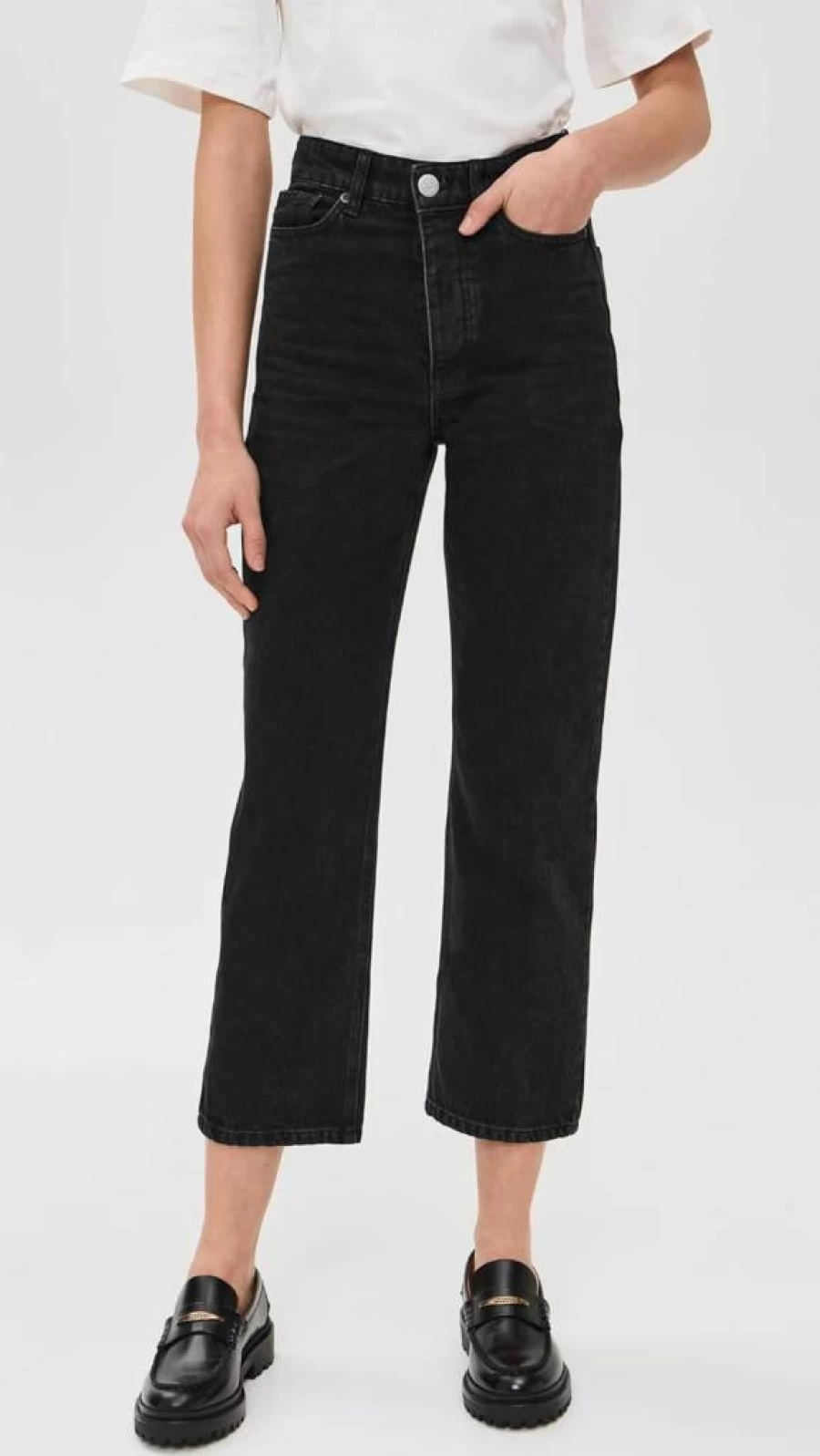 Malene Birger Women's Milium High-Waisted Slim Fit Jeans - Premium Denim Pants for Women