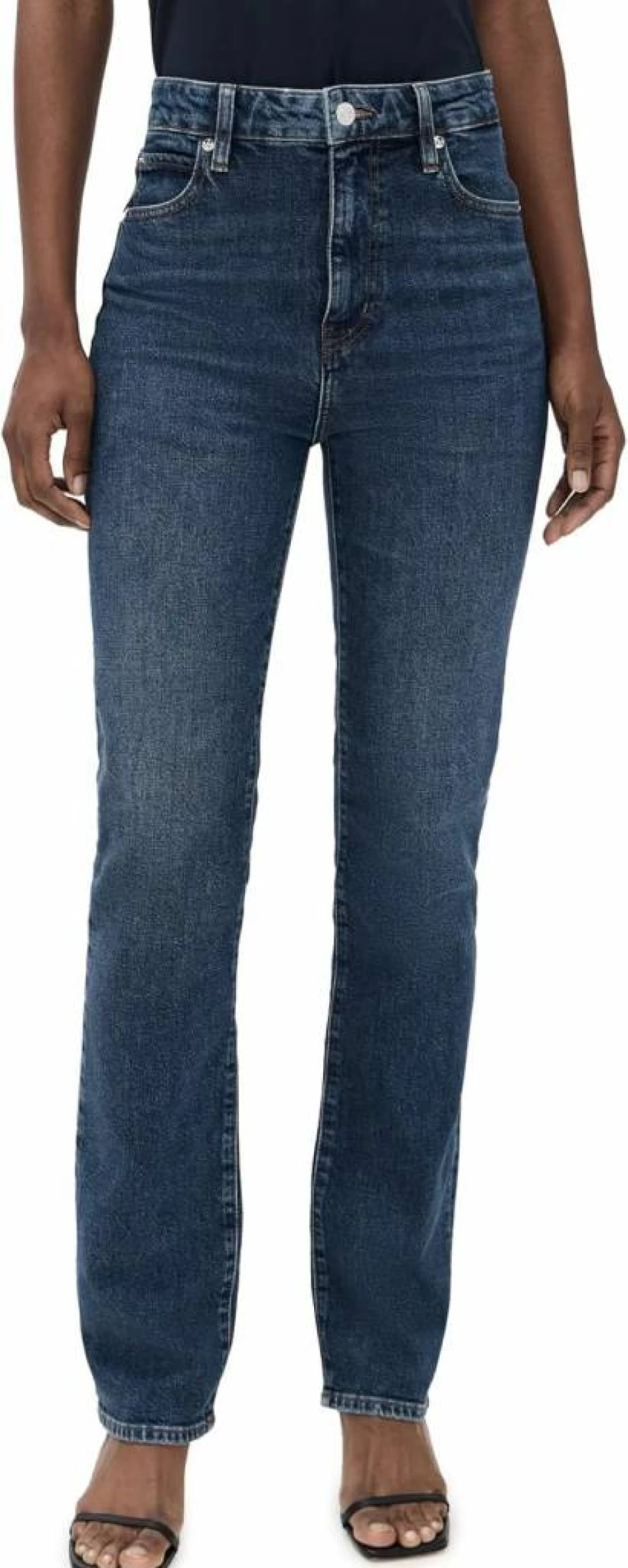 FRAME Women's The Ruler High-Waist Slim Fit Jeans - Premium Denim Pants