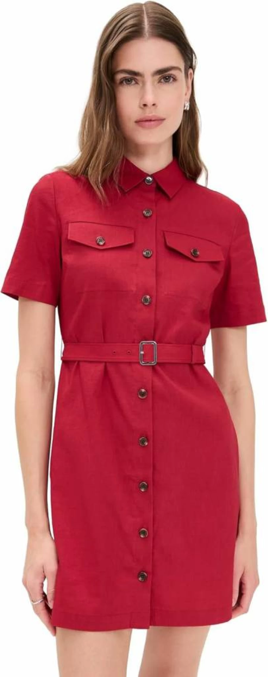 Theory Women's Mini Dress - Slim Fit Stretch Wool Blend Office Dress