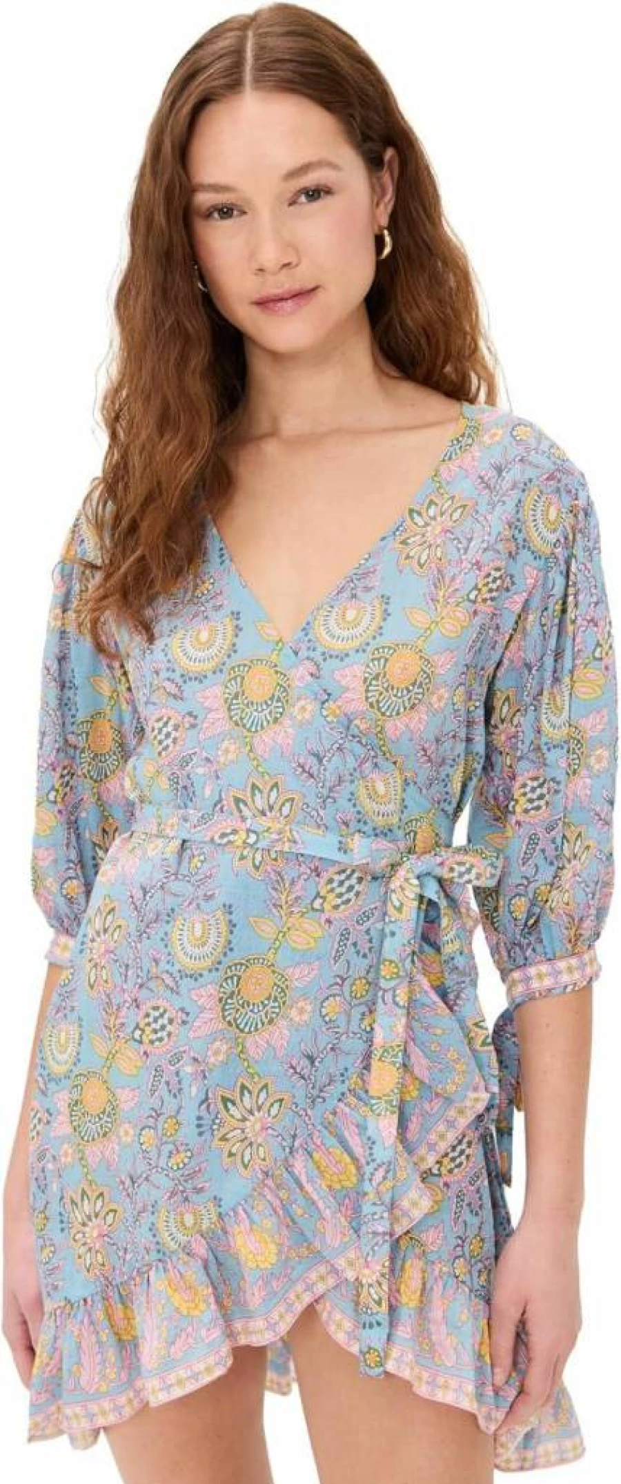 BELL Women's Cindy Mini Dress - Stylish Casual Short Sleeve Flowy Summer Dress