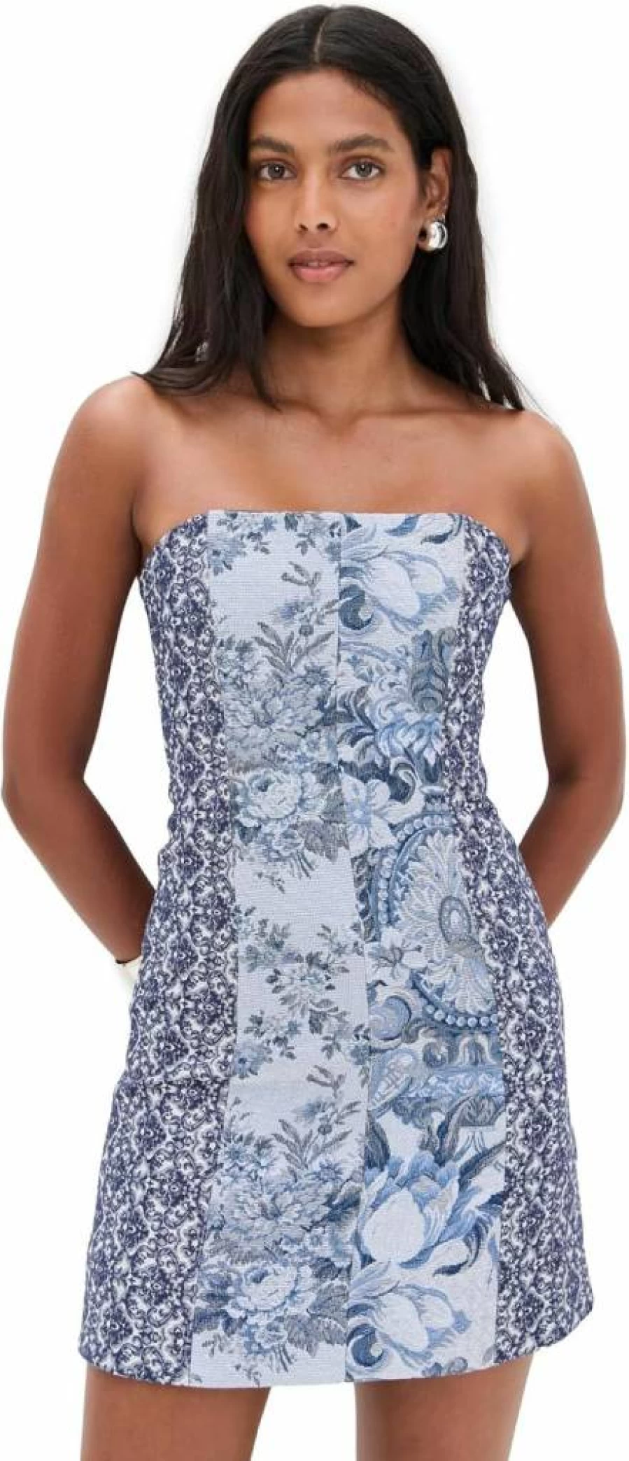 Alice + Olivia Violet Strapless Mini Dress - Women's Seamed Party Dress