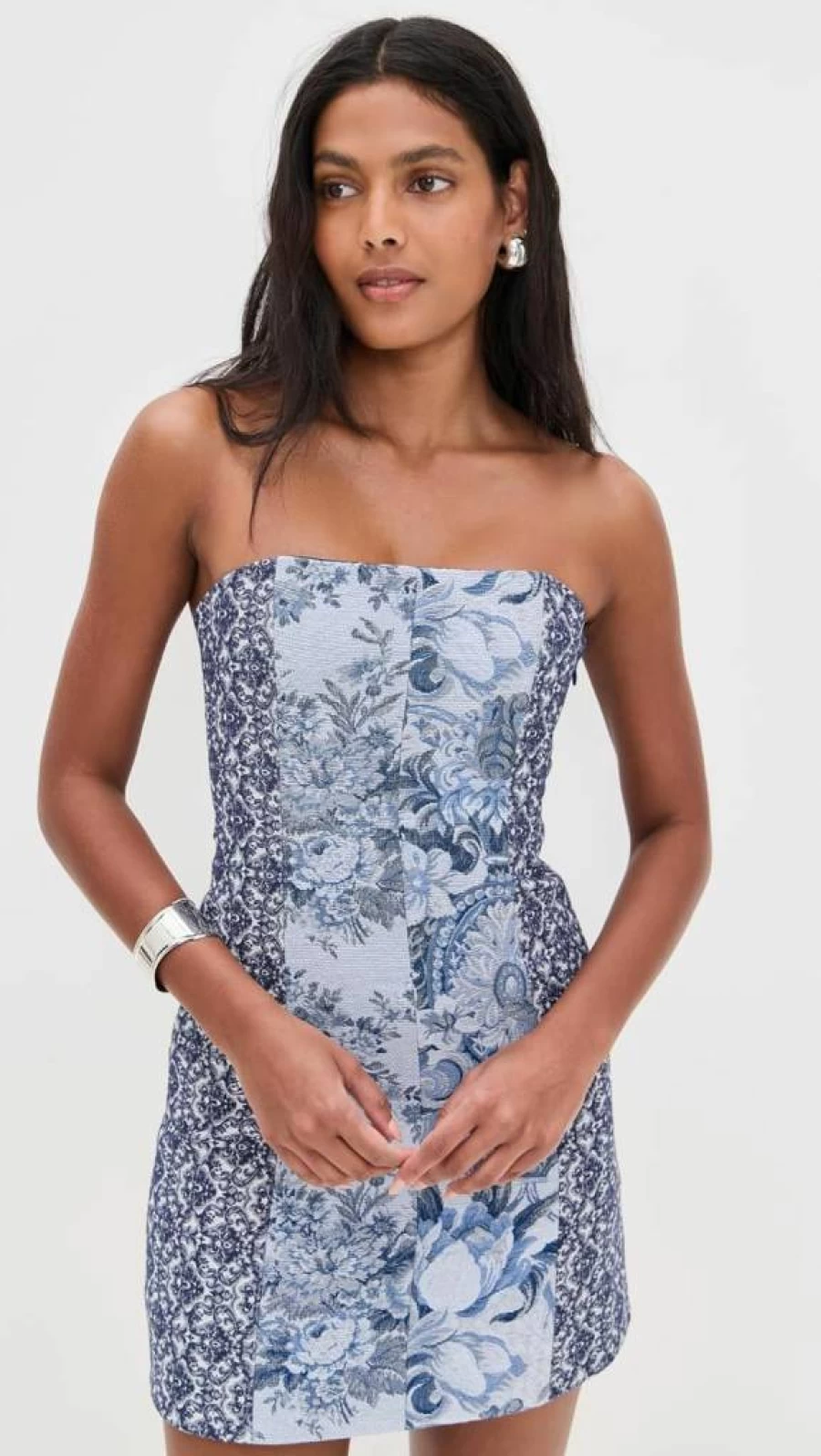 Alice + Olivia Violet Strapless Mini Dress - Women's Seamed Party Dress