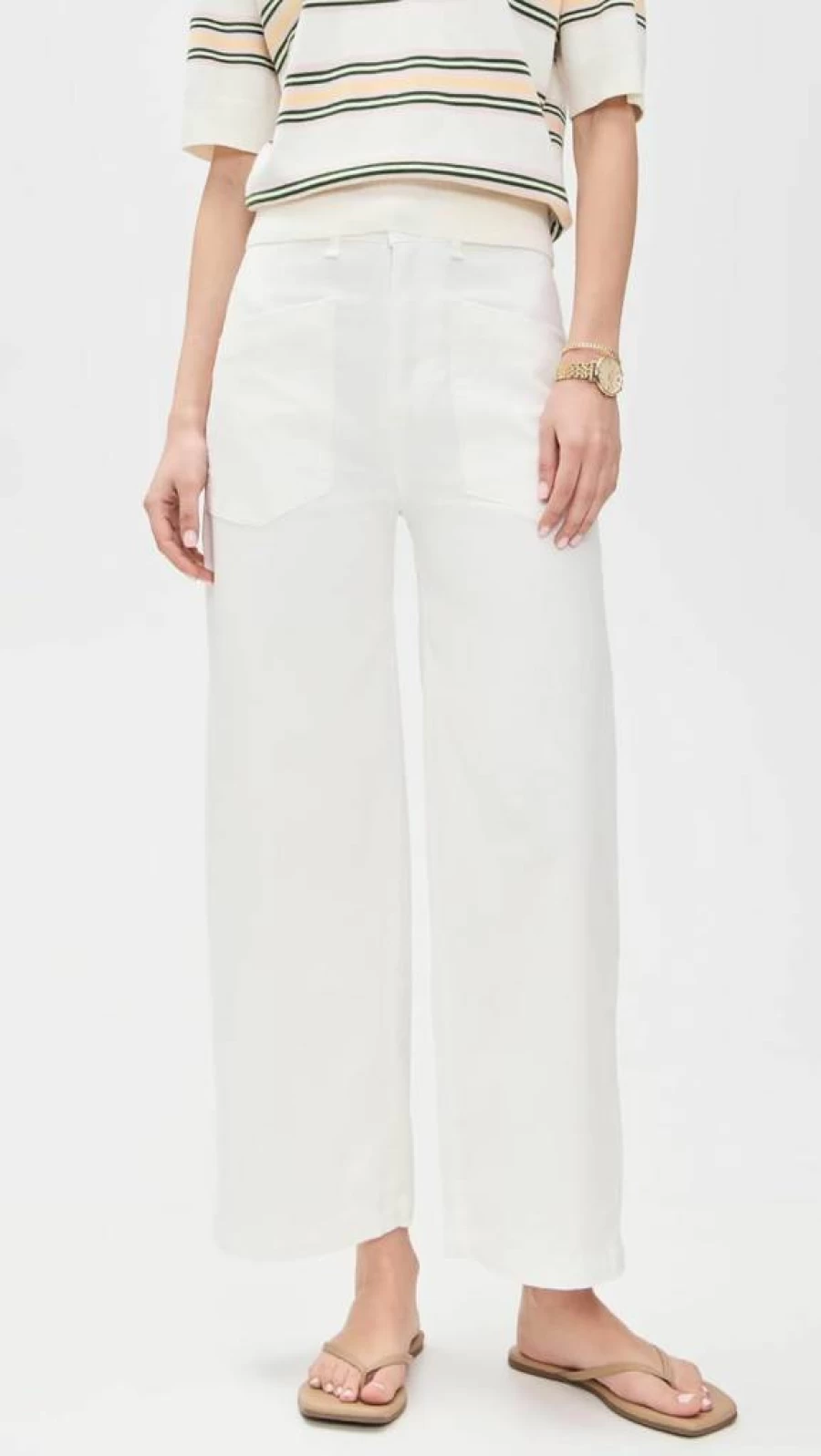 ASKK NY Women's High-Waisted Virginia Twill Pants - Comfortable & Stylish Casual Trousers