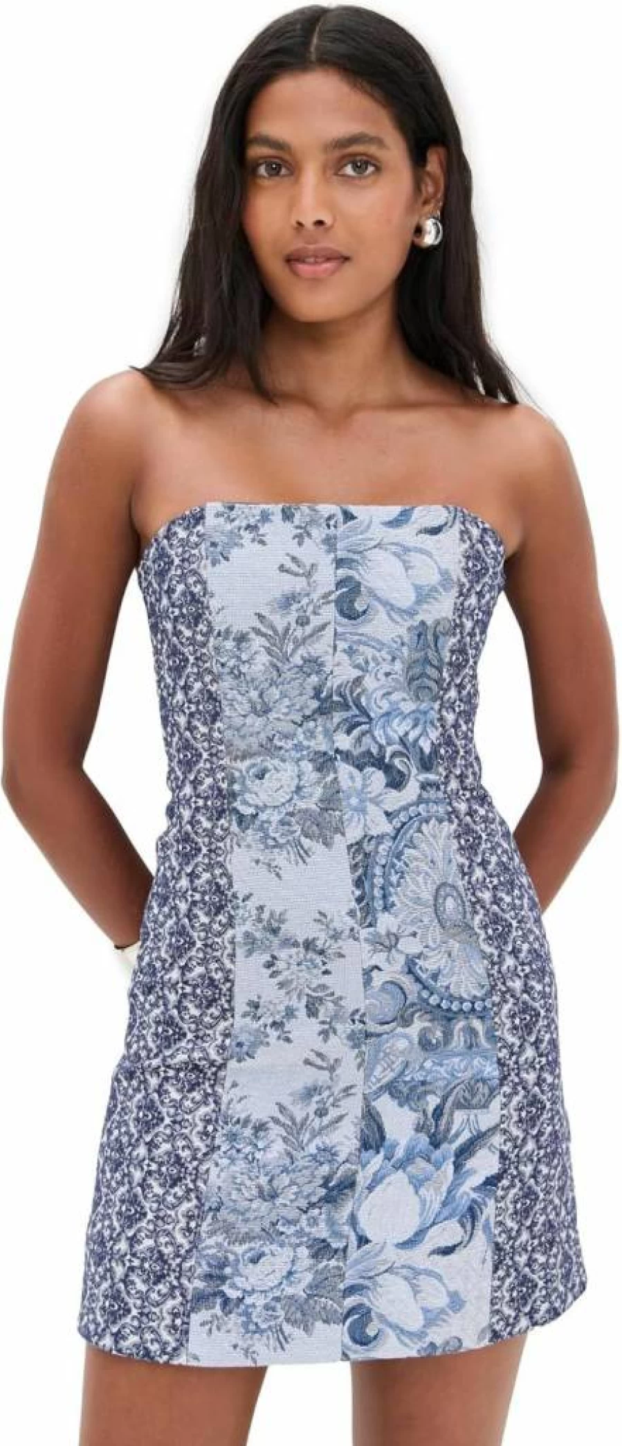 Alice + Olivia Violet Strapless Mini Dress - Women's Seamed Party Dress