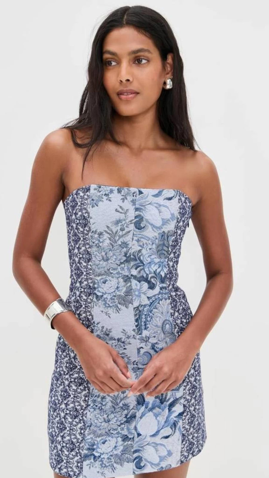 Alice + Olivia Violet Strapless Mini Dress - Women's Seamed Party Dress