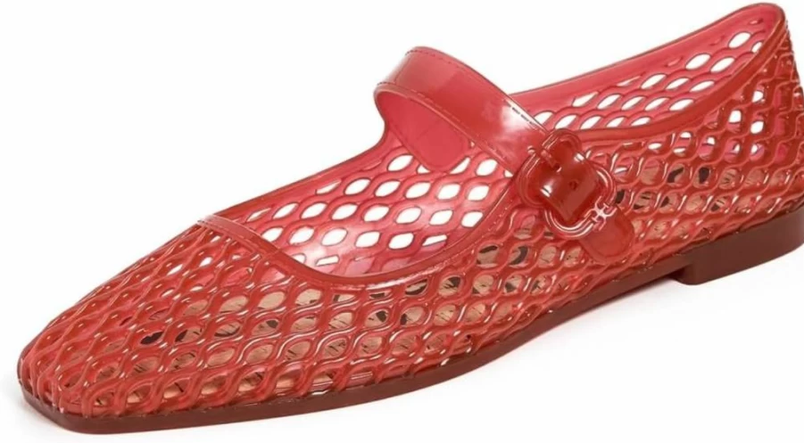 Sam Edelman Women's Michaela Jelly Mary Jane Flat Shoes - Comfortable & Stylish Slip-On Sandals