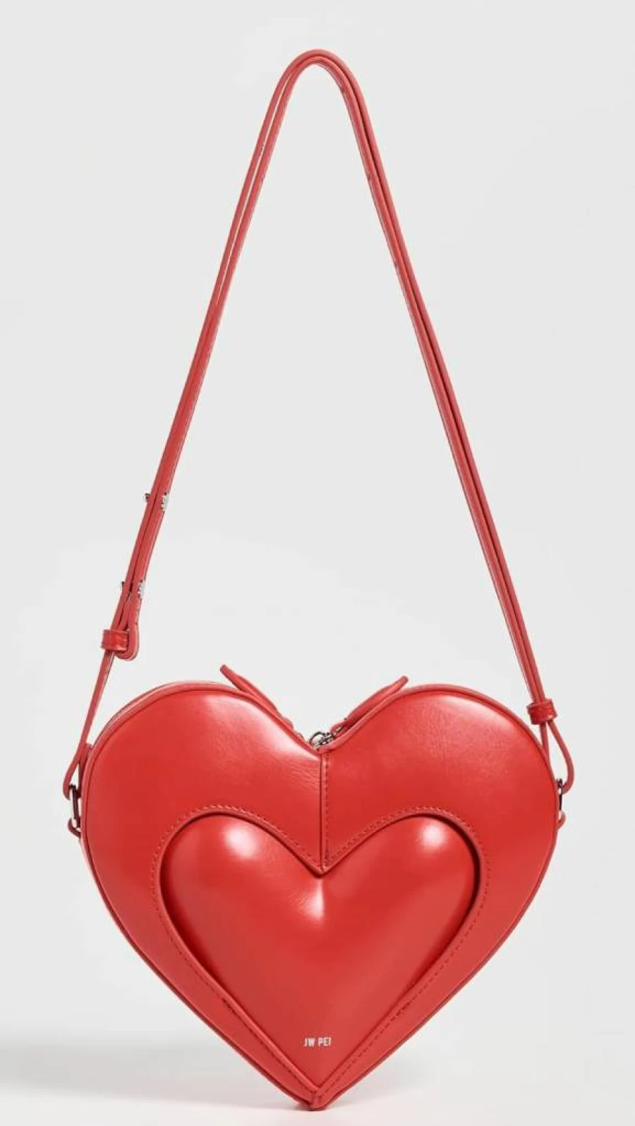 JW PEI Francisca Heart Shaped Crossbody Bag for Women - Stylish Vegan Leather Purse