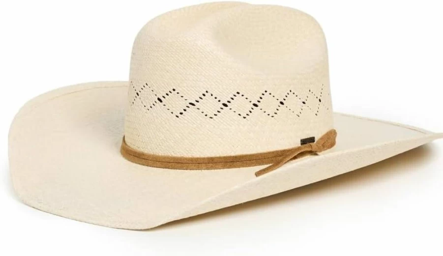 Brixton Women's Laredo Straw Cowboy Hat - Classic Panama Style Summer Sun Hat