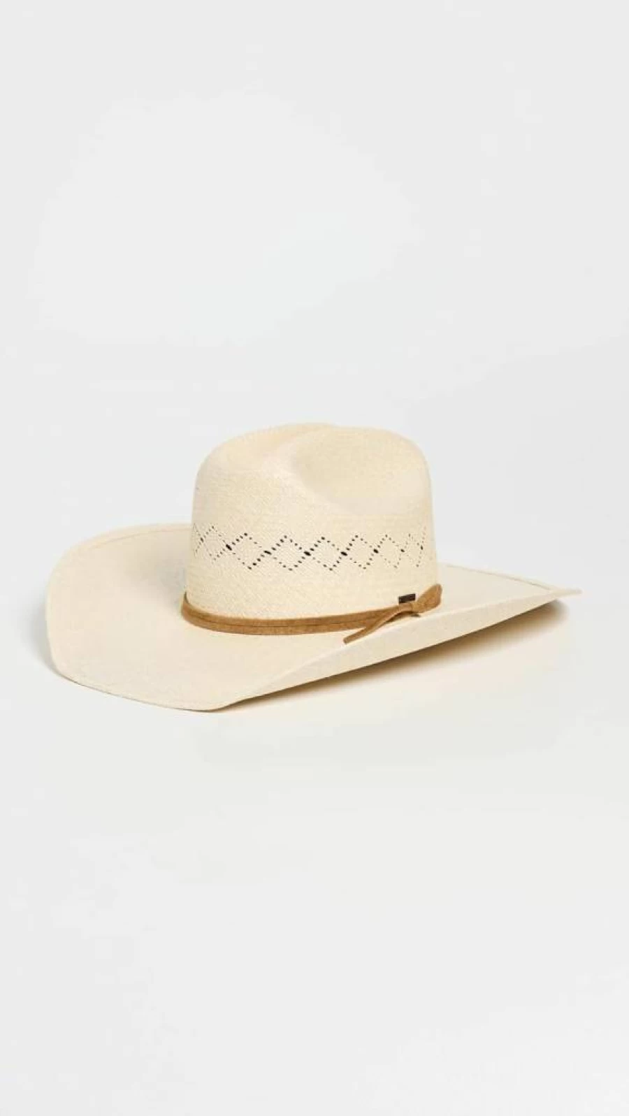 Brixton Women's Laredo Straw Cowboy Hat - Classic Panama Style Summer Sun Hat