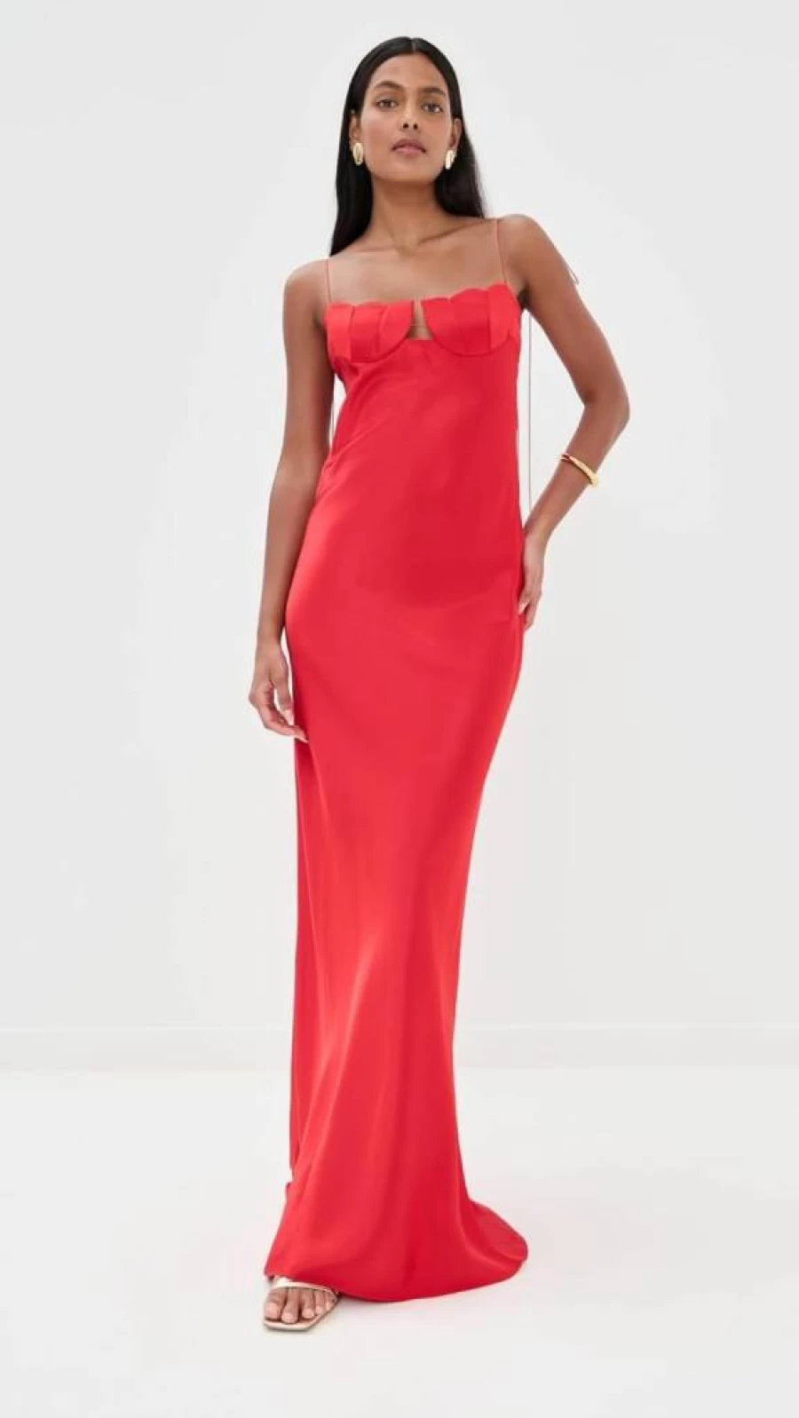 Anna October Women's Tulip Maxi Dress - Elegant Floral Print Long Dress for Summer
